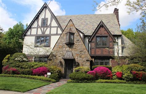 traditional tudor house.